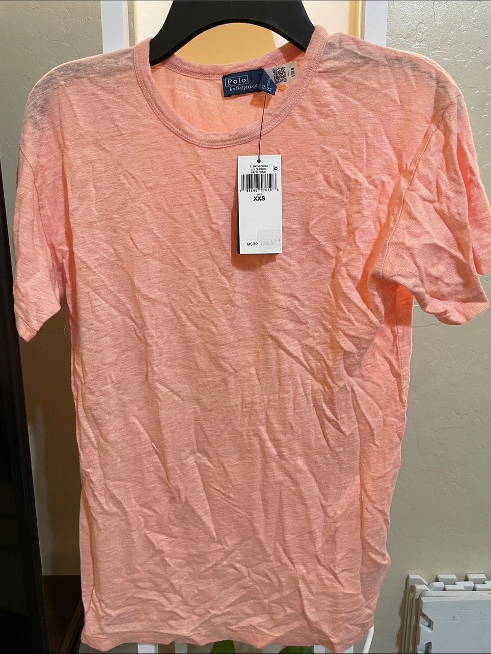 Polo by Ralph Lauren Peach Short Sleeve Crew Tee